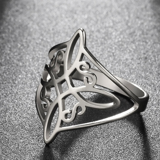 Witch Knot Stainless Steel Ring