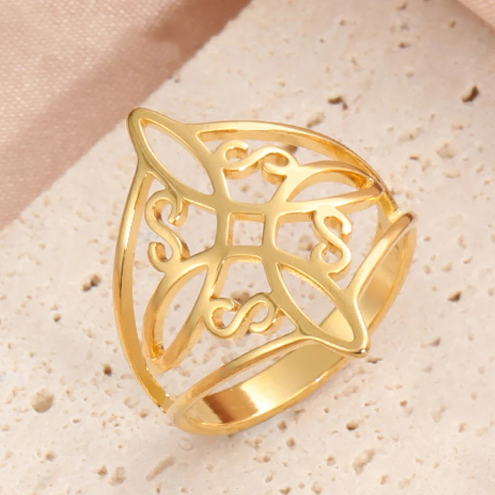 Witch Knot Stainless Steel Ring