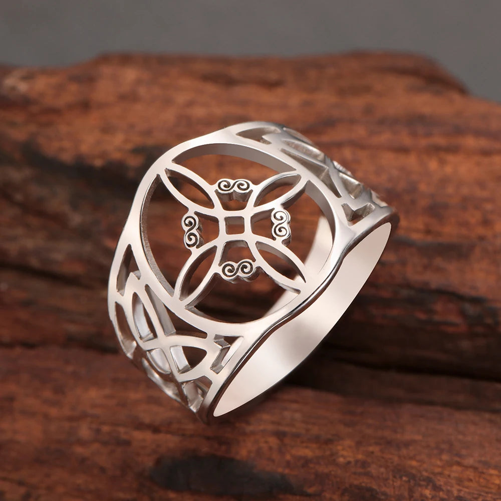 Witch Knot Stainless Steel Ring