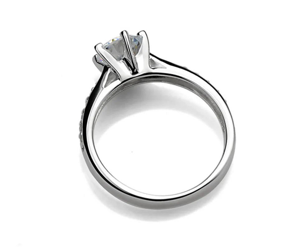 Luxury 925 Sterling Silver Classic Ring