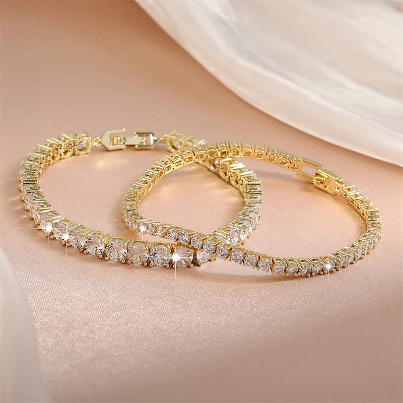 RAKOL Fashion 2.5mm Zirconia Tennis Bracelet