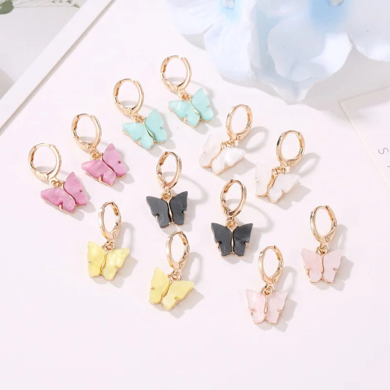 Colorful Butterfly Earrings