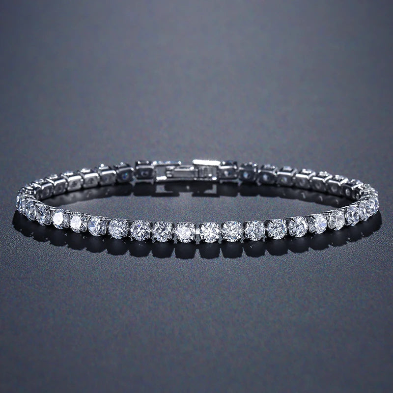 RAKOL Fashion 2.5mm Zirconia Tennis Bracelet