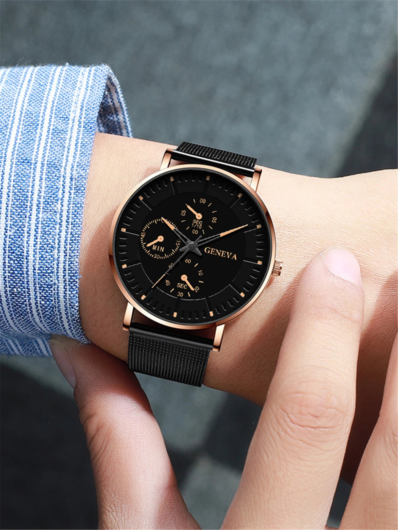 New Men Fashion Simple Watch