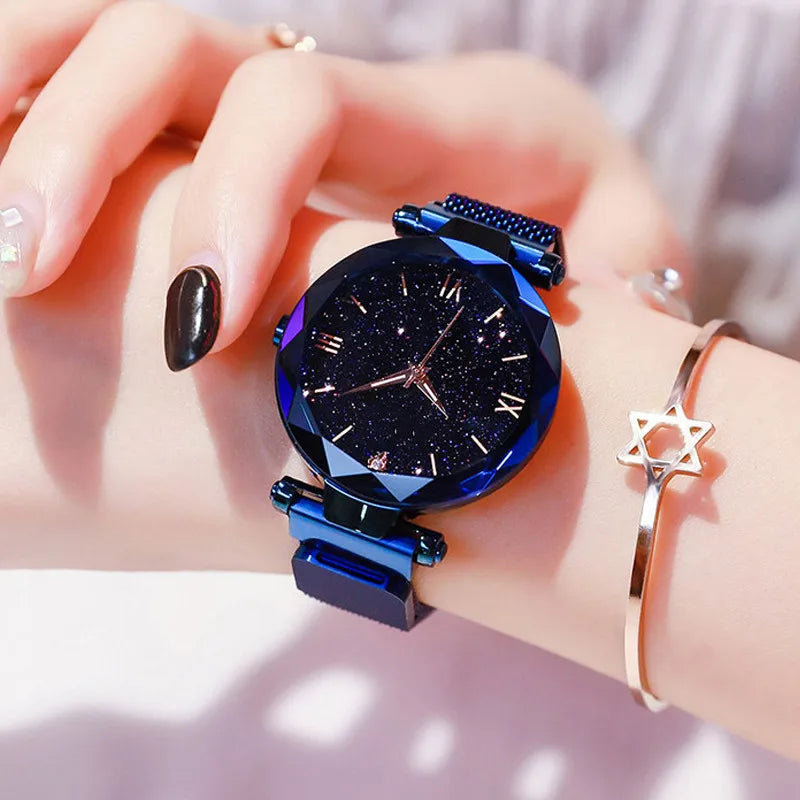 Womens Fashion Starry Sky Watches