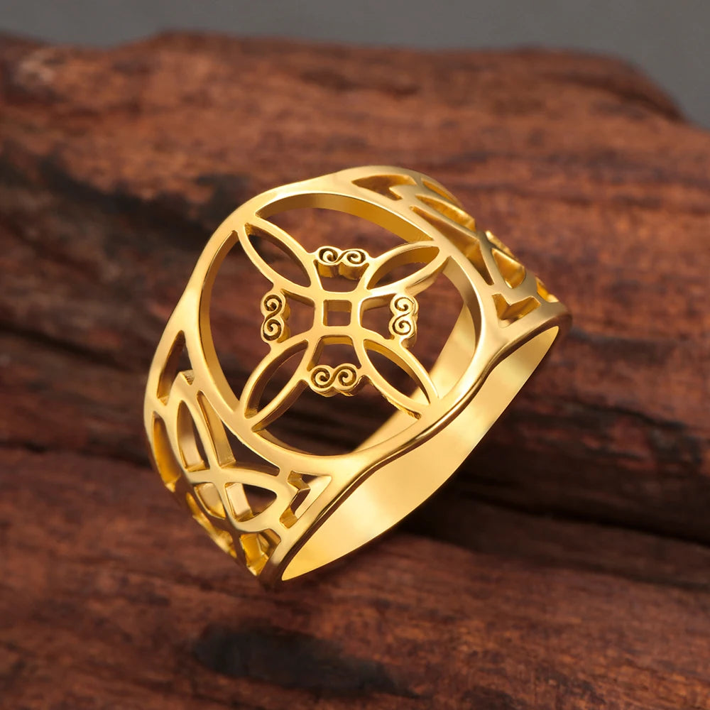 Witch Knot Stainless Steel Ring