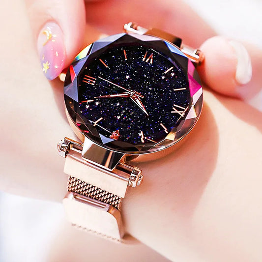 Womens Fashion Starry Sky Watches