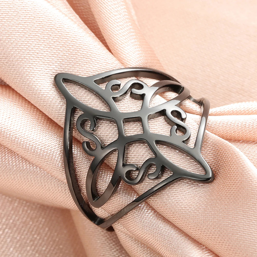 Witch Knot Stainless Steel Ring