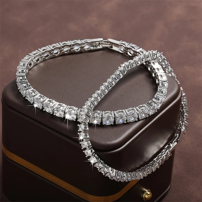 RAKOL Fashion 2.5mm Zirconia Tennis Bracelet