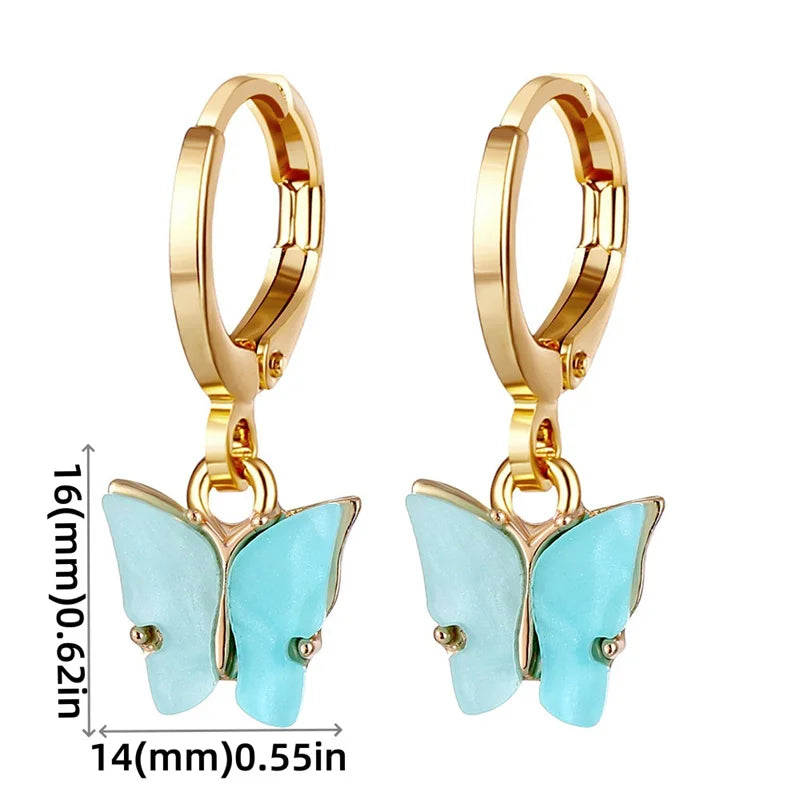 Colorful Butterfly Earrings