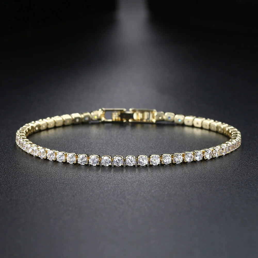 RAKOL Fashion 2.5mm Zirconia Tennis Bracelet