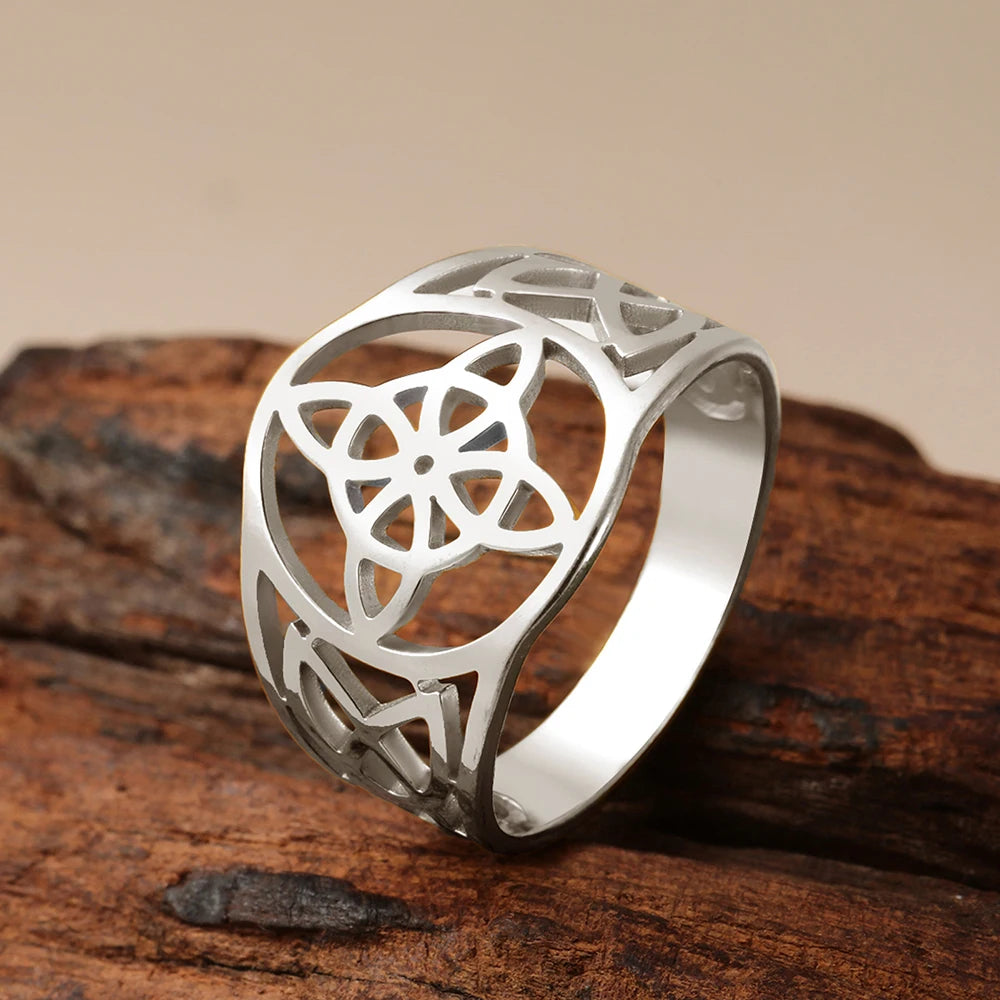 Witch Knot Stainless Steel Ring