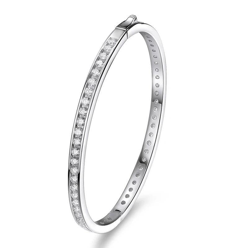 TBCYD 2.5MM Full Moissanite Bangle Bracelets