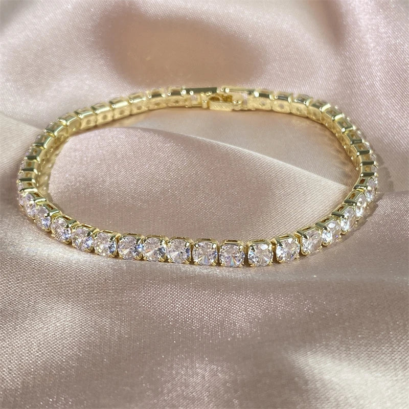 RAKOL Fashion 2.5mm Zirconia Tennis Bracelet